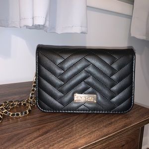Bebe black mini crossbody bag